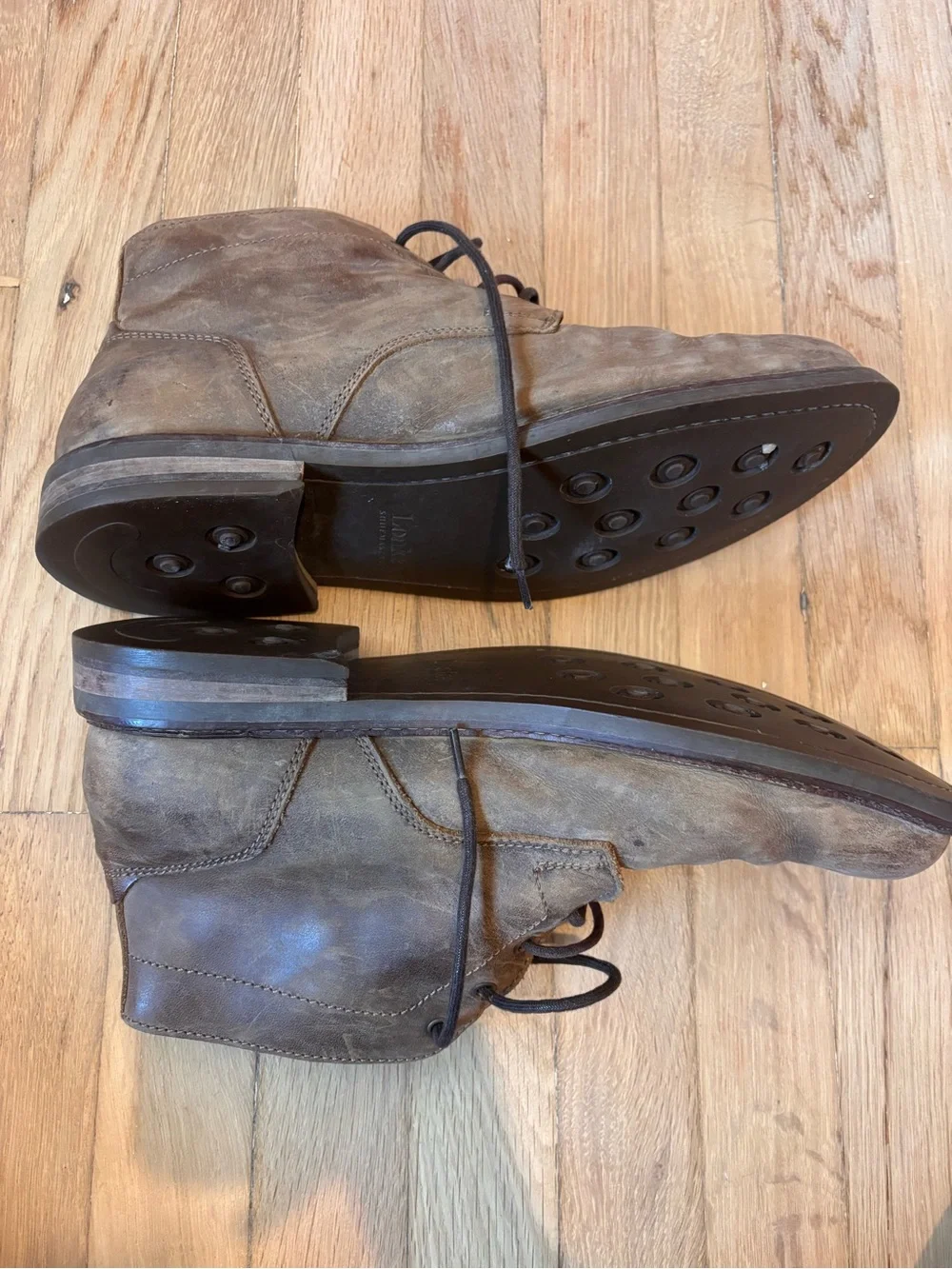 Loake Gilchin Brown Distressed Leather Chukka Boots Men’s EU 45 US 11-11.5